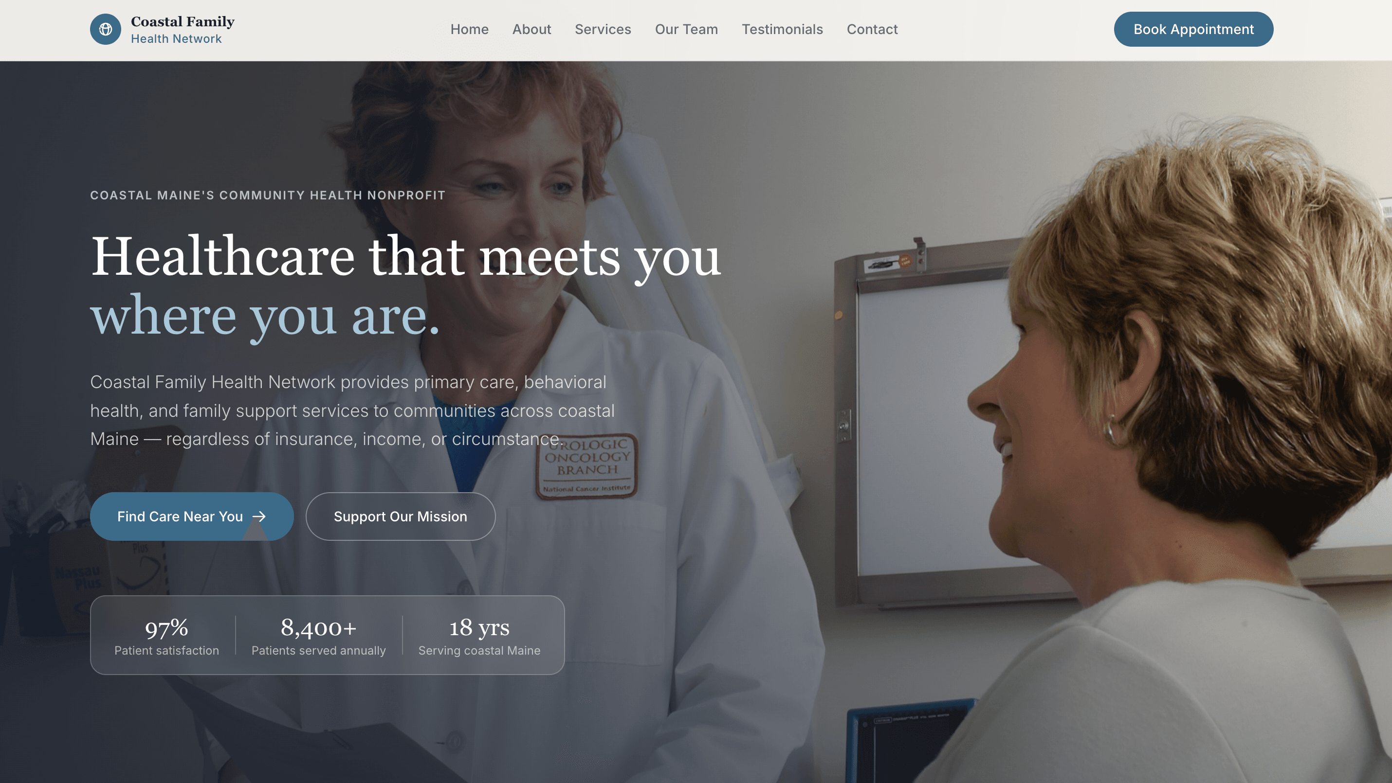 Coastal Family Health Network website